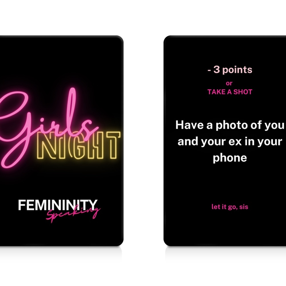 BRAND NEW UNWRAPPED Girls Night Card Game 💕